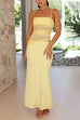 Rebadress Spaghetti Strap Cut Out Waist Splice Maxi Dress