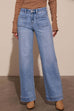 Rebadress Chic Straight Wide Leg Denim Pants