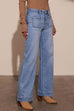 Rebadress Chic Straight Wide Leg Denim Pants