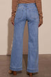 Rebadress Chic Straight Wide Leg Denim Pants