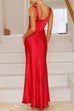 Rebadress V Neck Sleeveless Maxi Party Dress