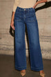 Rebadress Chic Straight Wide Leg Denim Pants