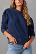 Rebadress Crewneck Puff Sleeves Comfy Sweatshirt