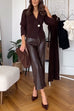 Rebadress Chicest V Neck Button Up Sweater Cardigan