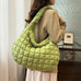 Rebadress Lightweight Quilted Grid Puffer Tote Bag