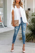 Rebadress Open Front Split Sleeves Cape Jacket