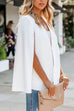 Rebadress Open Front Split Sleeves Cape Jacket