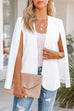 Rebadress Open Front Split Sleeves Cape Jacket