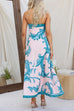 Rebadress Strapless Tube Unique Print Swing Maxi Dress