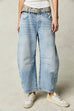 Rebadress Mid Rise Barrel Leg Jeans