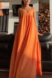 Sleeveless Tie Knot Backless Swing Maxi Dress