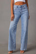 Rebadress Timeless Distressed Straight Leg Splice Jeans