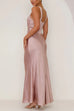 Rebadress V Neck Sleeveless Maxi Party Dress