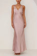 Rebadress V Neck Sleeveless Maxi Party Dress