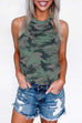 Rebadress Halter Camo Loose Tops