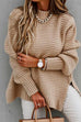 Rebadress Mockneck Side Split Loose Sweater