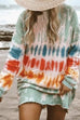 Rebadress Long Sleeve Tie Dye Sweatshirt Dress