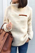 Rebadress Warm Turtleneck Zip Fuzzy Pullovers