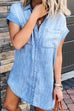 Rebadress Mango Pocket Denim Shirt Dress