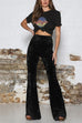 Rebadress High Waist Wide Leg Long Velvet Pants