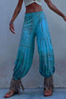 Rebadress Tie Dye Side Slit Loose Lantern Pants