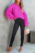 Rebadress Crewneck Tassel Long Sleeve Loose Sweater