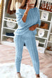 Rebadress Crewneck Long Sleeve Sweater and Slim Fit Pants Solid Set