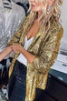 Rebadress Fashion Style Open Front Sequin Cardigans