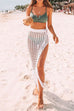 Rebadress Tassel Hollow Out Side Split Beach Skirt