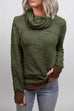 Rebadress Cowl Neck Color Block Sweatshirt with Thumb Hole