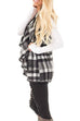 Rebadress Lush Sleeveless Plaid Jacket Vest with Pockets