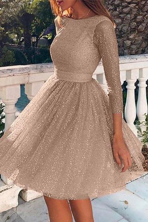 Rebadress High Waist Glitter Tulle Party Dress