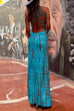 Rebadress Criss Cross Open Back Tie Dye Maxi Dress