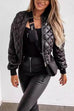 Rebadress On-trend Zip Up Diamond Quilted Short Padded Jacket