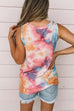 Rebadress Tie Dye Twist Knot Tank Top