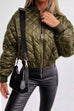 Rebadress On-trend Zip Up Diamond Quilted Short Padded Jacket