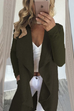 Rebadress Drape Front Open Cardigan with Pockets